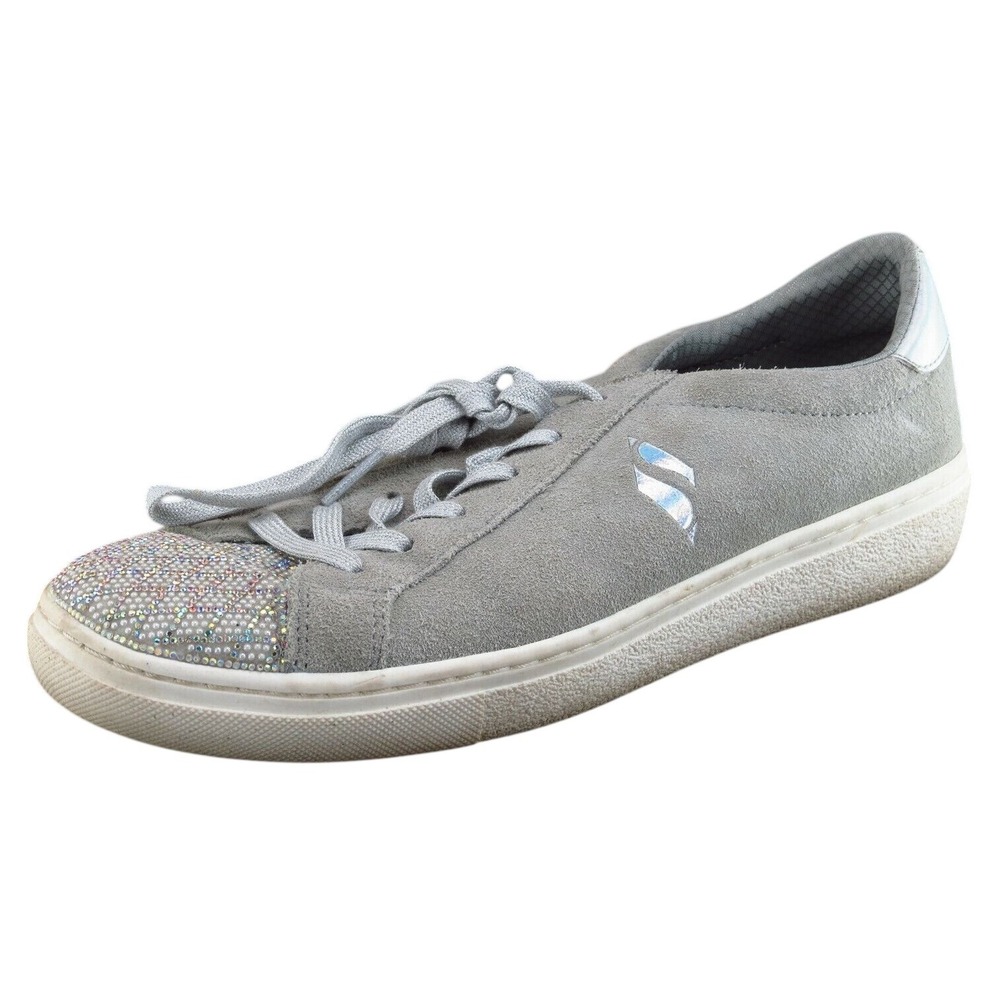 SKECHERS Size 8.5 M Gray Fashion Sneakers Shoes‎ Leather Women 73845